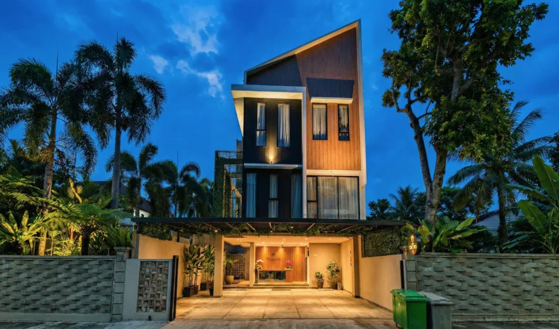 The ORCHID Building Exterior at Night